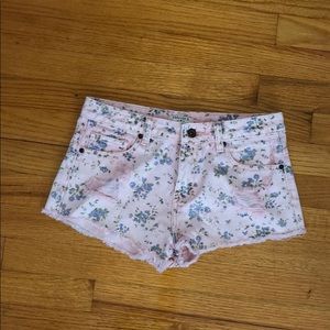 Flower High-Waisted Shorts